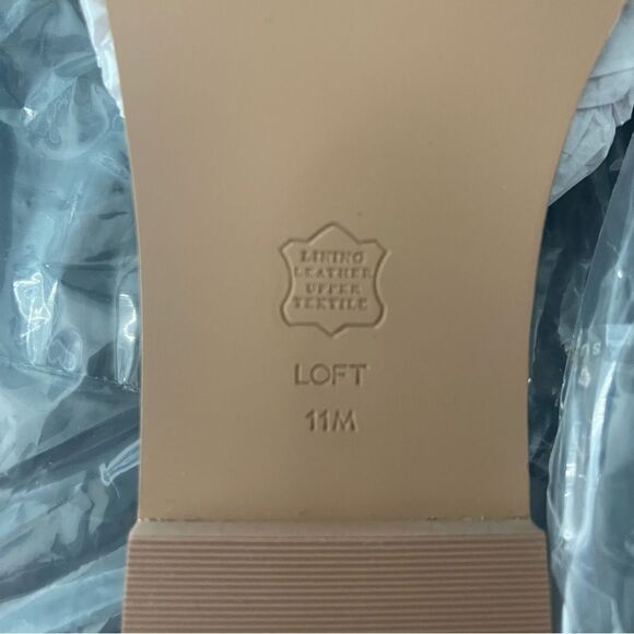 LOFT NIB Ikat Slide Sandals, women’s size 11, pink/orange print - Picture 10 of 14